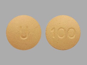 Image 1 - Imprint U 100 - quetiapine 100 mg