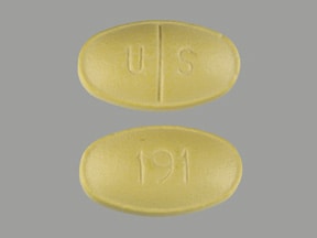 Image 1 - Imprint U S 191 - Folgard RX Folic Acid 2.2mg / Vitamin B-6 25mg / Vitamin B-12 1mg
