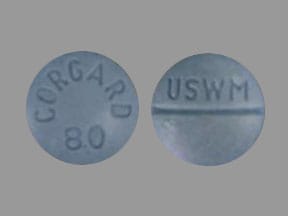 Image 1 - Imprint CORGARD 80 USWM - Corgard 80 mg