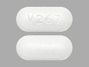 Pill Finder: V267 White Elliptical / Oval - Medicine.com