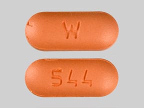 Image 1 - Imprint W 544 - levofloxacin 250 mg