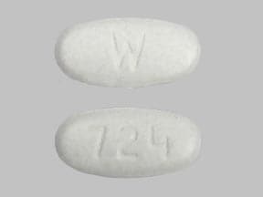 Image 1 - Imprint W 724 - divalproex sodium 250 mg