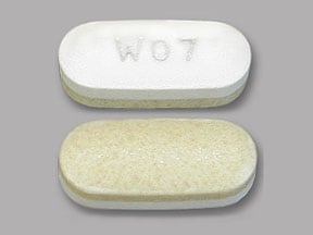 Imprint W07 - fexofenadine/pseudoephedrine 60 mg / 120 mg