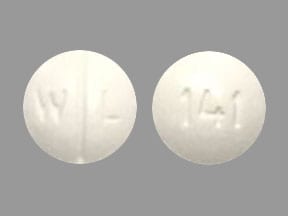 Image 1 - Imprint WL 141 - phenobarbital 64.8 mg (1 grain)