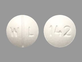 Image 1 - Imprint WL 142 - phenobarbital 97.2 mg (1½ grain)