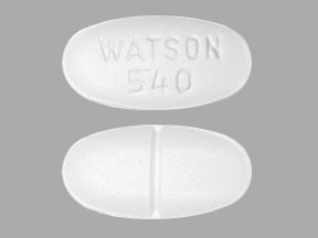 Image 1 - Imprint WATSON 540 - acetaminophen/hydrocodone 500 mg / 10 mg