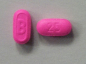 Imprint B 25 - diphenhydramine 25 mg