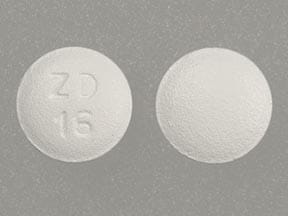 Image 1 - Imprint ZD 16 - topiramate 25 mg