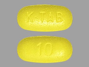 Image 1 - Imprint K-TAB 10 - potassium chloride 10 mEq (750 mg)