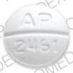 Imprint AP 2461 - nadolol 20 mg