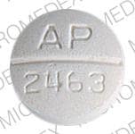 Imprint AP 2463 - nadolol 80 mg