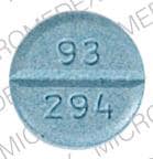 Imprint 93 294 - carbidopa/levodopa 25 mg / 250 mg