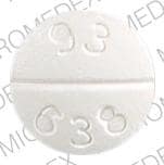 Image 1 - Imprint 93 638 - trazodone 100 mg