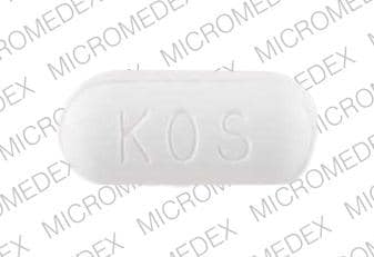Imprint KOS 1000 - niacin 1000 mg