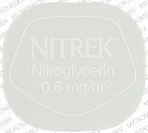 Image 1 - Imprint NITREK Nitroglycerin 0.6mg/hr - Nitrek 0.6 MG/HR