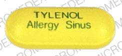 Image 1 - Imprint TYLENOL Allergy Sinus - Tylenol Allergy Sinus 500 mg / 2 mg / 30 mg
