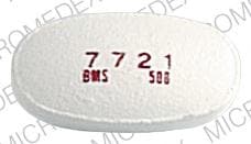 Image 1 - Imprint 7721 BMS 500 - Cefzil 500 mg