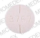 Imprint 3767 - disulfiram 250 mg