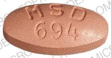 Image 1 - Imprint MSD 694 - Aldoril D30 30 mg / 500 mg