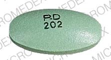 Image 1 - Imprint P-D 202 - Procan SR 250 mg