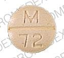 Imprint M 72 - chlorthalidone/clonidine 15 mg / 0.3 mg