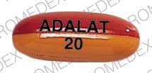 Image 1 - Imprint ADALAT 20 - Adalat 20 mg