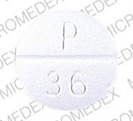 Imprint P 36 - pyrazinamide 500 mg