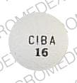Image 1 - Imprint CIBA 16 - Ritalin-SR 20 mg