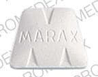 Image 1 - Imprint Marax ROERIG 254 - Marax 25 mg / 10 mg / 130 mg