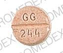 Image 1 - Imprint GG  244 - methyclothiazide 2.5 MG