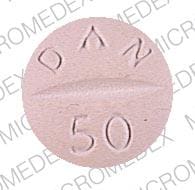Imprint 5610 DAN 50 - hydrochlorothiazide/methyldopa 50 mg / 500 mg