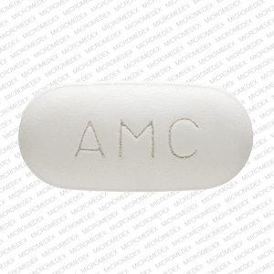 Pill Finder Amc White Elliptical Oval Medicine