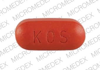 Image 1 - Imprint KOS 1004 - Advicor 40 mg / 1000 mg