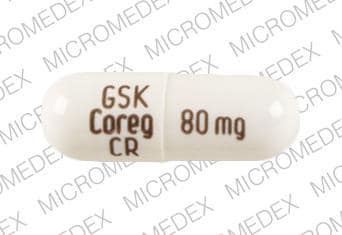 GSK Coreg CR 80 mg - Carvedilol Phosphate Extended-Release