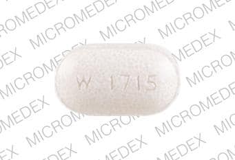 Image 1 - Imprint W-1715 - potassium chloride 10 mEq (750 mg)