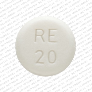 Image 1 - Imprint RE 20 - atenolol 50 mg