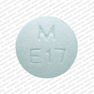 Imprint M E17 - enalapril 10 mg
