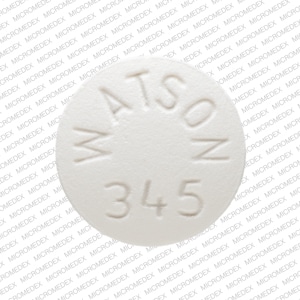 Image 1 - Imprint WATSON 345 - verapamil 120 mg