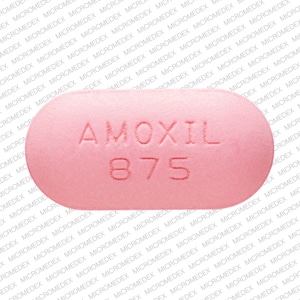 Image 1 - Imprint AMOXIL 875 - Amoxil 875 mg