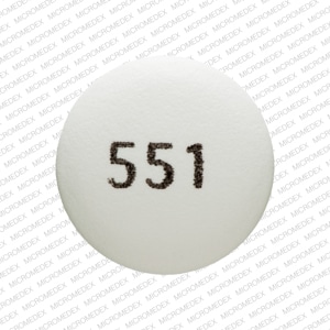 Pill Finder: 551 R White Round - Medicine.com