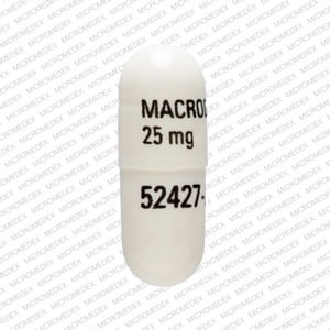 MACRODANTIN 25 mg 52427-286 - Nitrofurantoin (Macrocrystals)