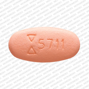 Image 1 - Imprint Logo 5711 2.5/500 - glyburide/metformin 2.5 mg / 500 mg