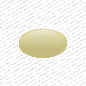 Pill Finder S Yellow Elliptical Oval Medicine