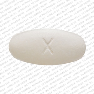 Image 1 - Imprint X 33 - amoxicillin/clavulanate 500 mg / 125 mg