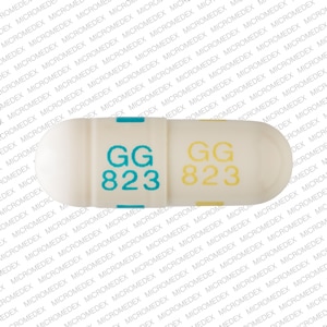 Pill Finder GG 823 GG 823 White Capsule Shape Medicine