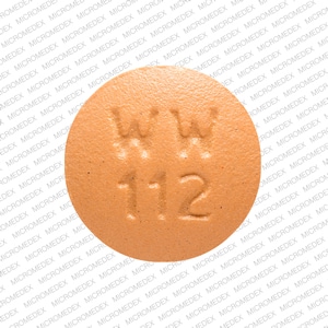 Pill Finder WW 112 Orange Round Medicine Com   T110852f 