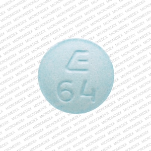 Pill Finder: E 64 Blue Round - Medicine.com