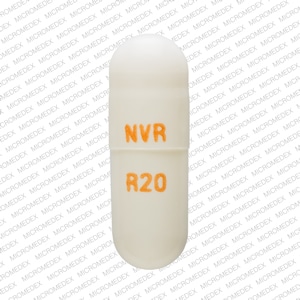 Image 1 - Imprint NVR R20 - methylphenidate 20 mg