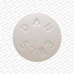 Imprint DAN 5783 - atenolol/chlorthalidone 100 mg / 25 mg