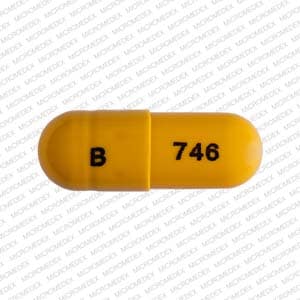 Pill Finder B Yellow Capsule Shape Medicine